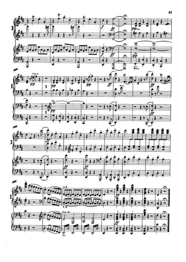 D大调第二交响曲 Symphony No.2 in D Major Op.36钢琴谱