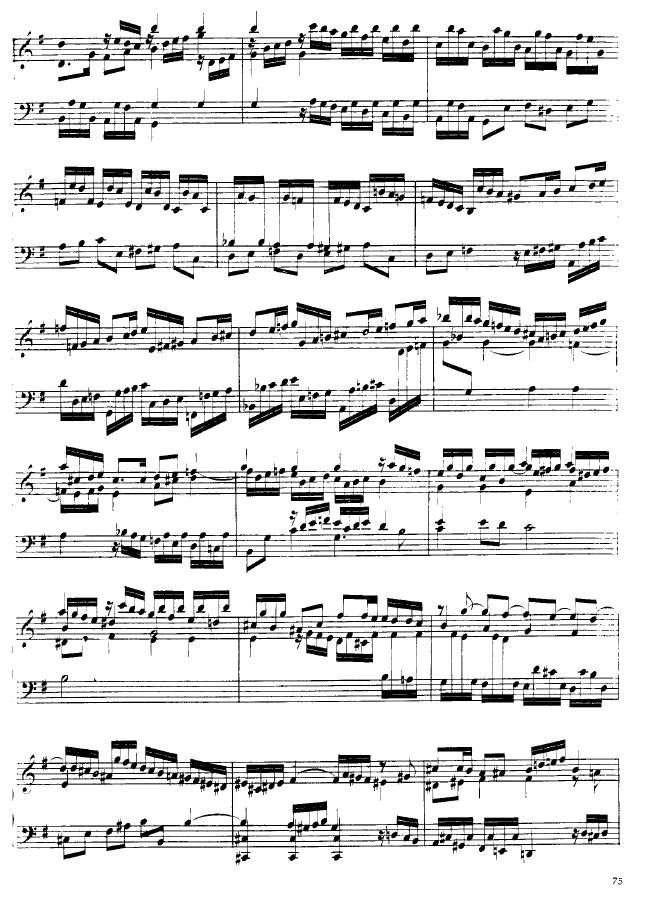 e小调第四组曲 Suite No.4 in e Minor HWV 429钢琴谱