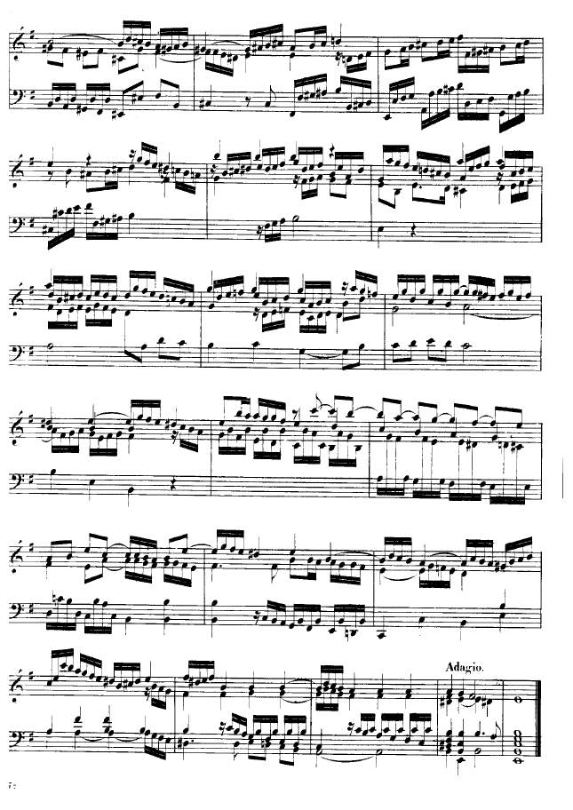 e小调第四组曲 Suite No.4 in e Minor HWV 429钢琴谱