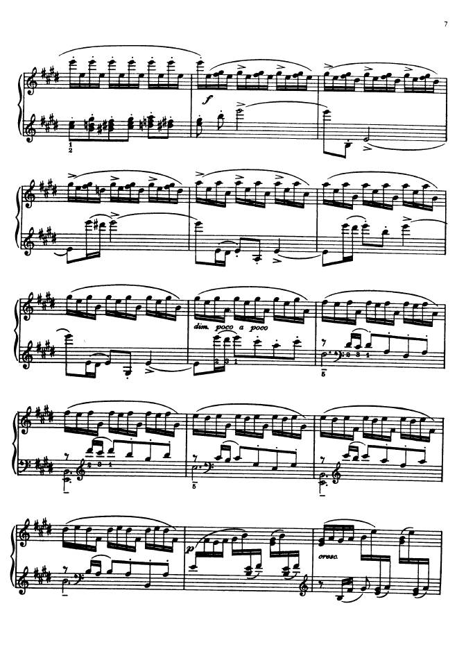 E大调第三号无伴奏小提琴组曲 Partita No.3 BWV 1006a钢琴谱