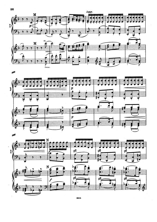 C大调第一交响曲 Symphony No.1 in C Major Op.21钢琴谱