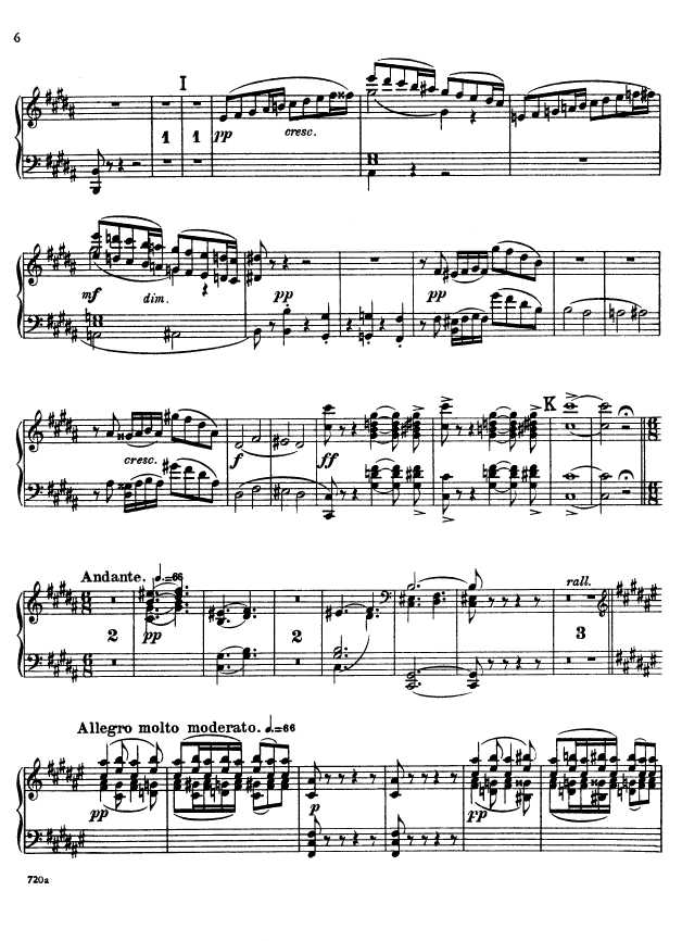 叙事曲 Ballade for Piano and Orchestra Op.19钢琴谱