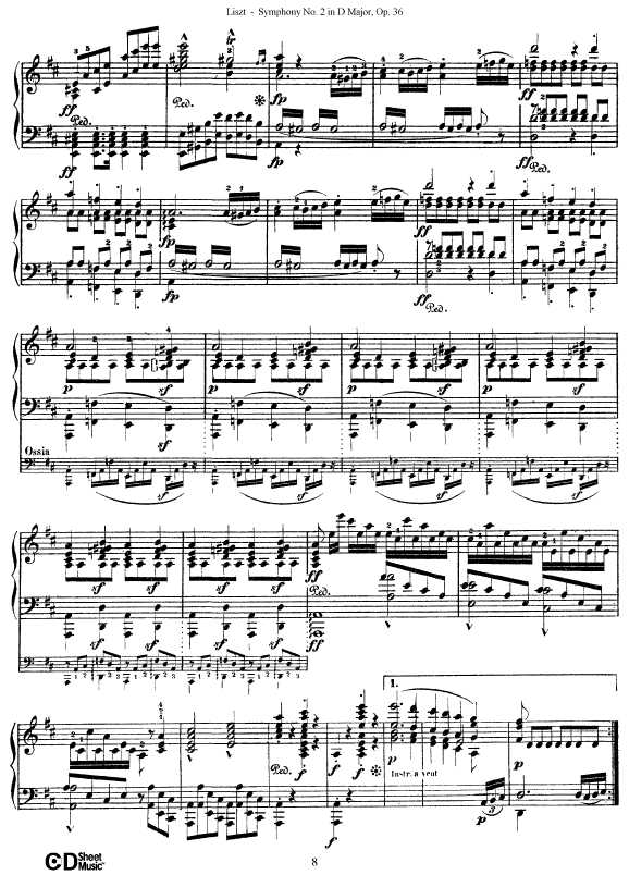 D大调第二交响曲 Symphony No.2 in D Major Op.36钢琴谱