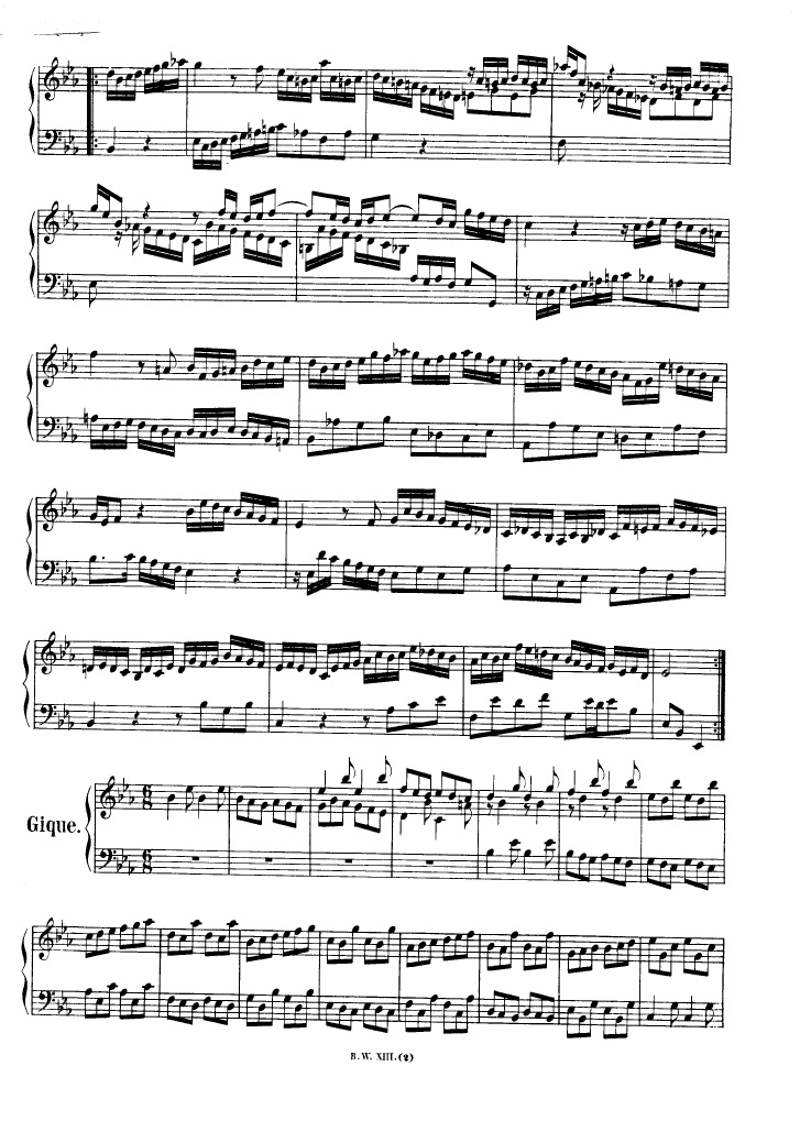 法国组曲 French Suites BWV 812钢琴谱