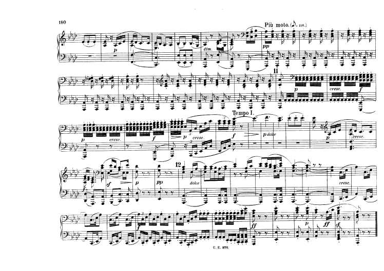 c小调第五交响曲“命运” Scharwenka Symphony No.5 in c Minor Op.67钢琴谱