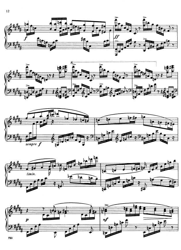 叙事曲 Ballade for Piano and Orchestra Op.19钢琴谱