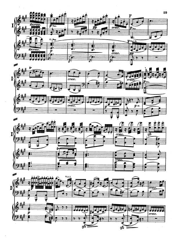 D大调第二交响曲 Symphony No.2 in D Major Op.36钢琴谱