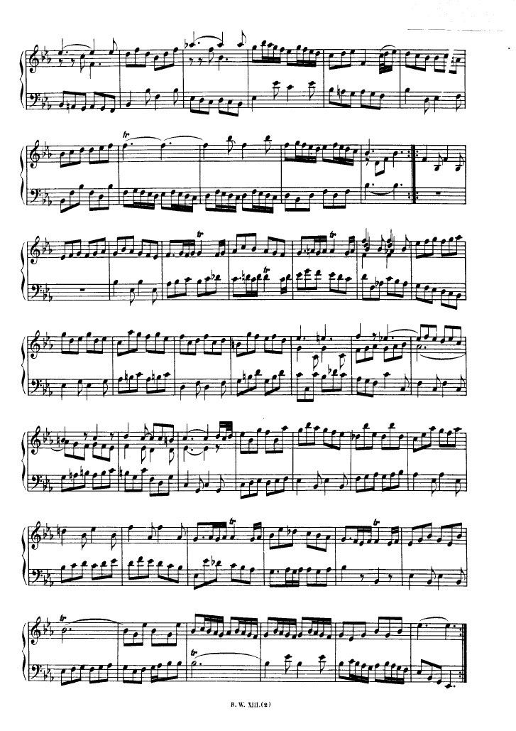 法国组曲 French Suites BWV 812钢琴谱