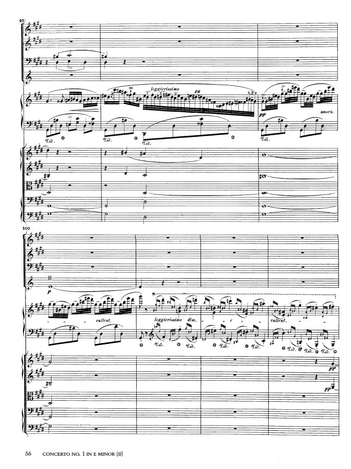 e小调第一钢琴协奏曲 Op.11 Piano Concerto No.1 in e Minor Op.11钢琴谱