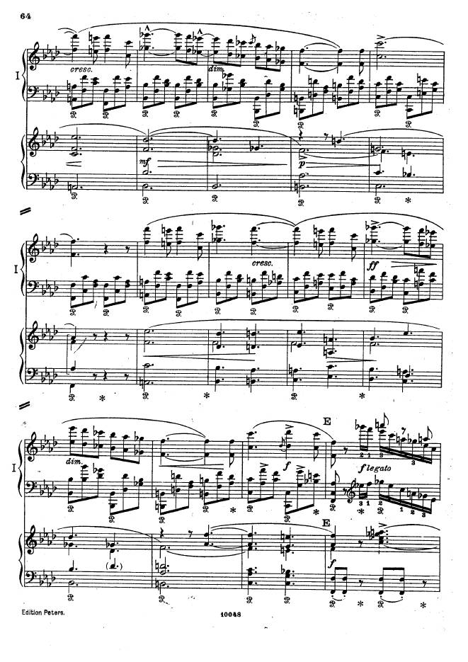 f小调钢琴协奏曲 Piano Concerto in f Minor Op.16钢琴谱