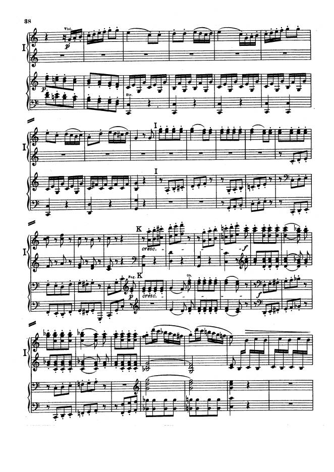 C大调第一交响曲 Symphony No.1 in C Major Op.21钢琴谱