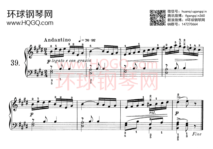 莱蒙作品37号钢琴练习曲集钢琴谱