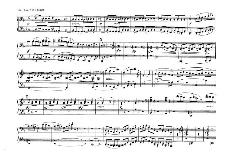 F大调第七弦乐四重奏 String Quartet No.7 in F Major Op.59钢琴谱