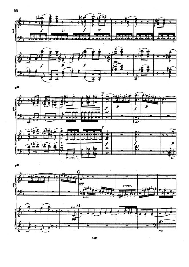 C大调第一交响曲 Symphony No.1 in C Major Op.21钢琴谱