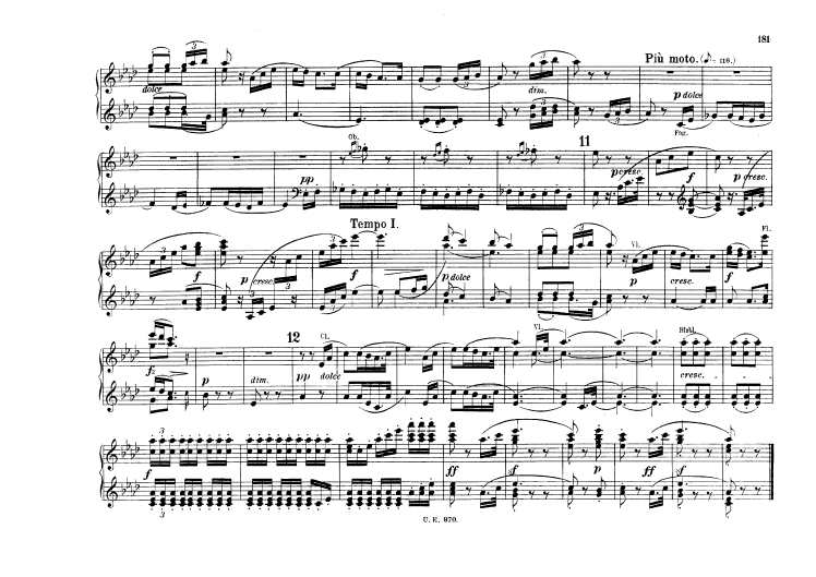 c小调第五交响曲“命运” Scharwenka Symphony No.5 in c Minor Op.67钢琴谱