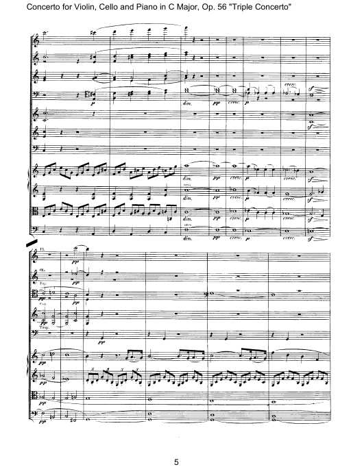 C大调三重协奏曲 Triple Concerto in C Major Op.56钢琴谱