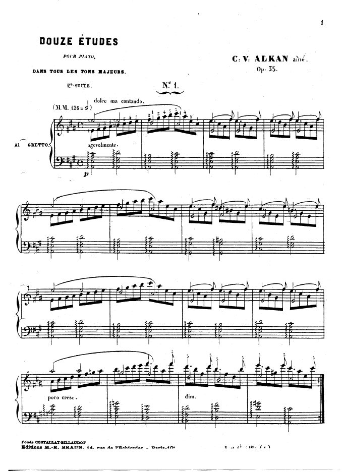 12首大调练习曲 12 Etudes in All Major Keys Op.35钢琴谱