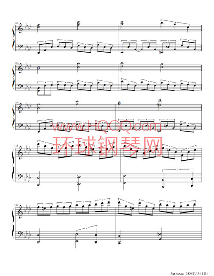 Entrance钢琴谱