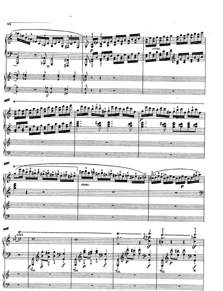 a小调钢琴协奏曲 Piano Concerto in a Minor Op.85钢琴谱