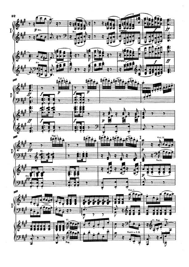 D大调第二交响曲 Symphony No.2 in D Major Op.36钢琴谱