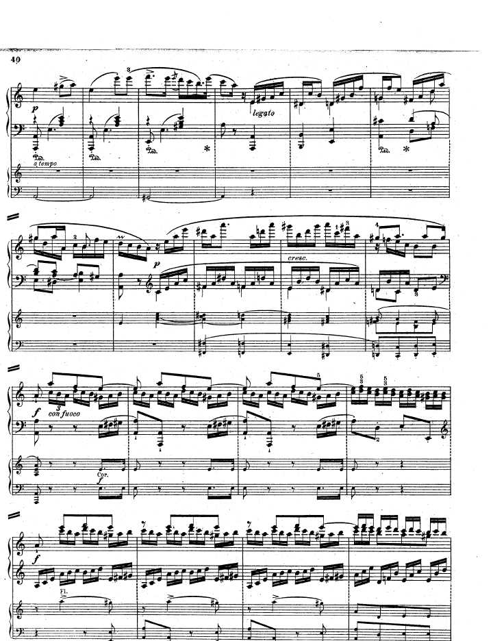 a小调钢琴协奏曲 Piano Concerto in a Minor Op.85钢琴谱