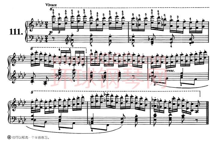 车尔尼821钢琴八小节练习曲160首钢琴谱