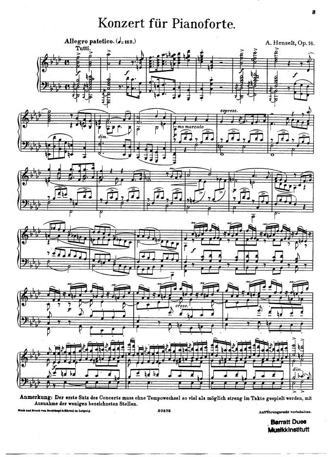 f小调钢琴协奏曲 Piano Concerto in f Minor Op.16钢琴谱