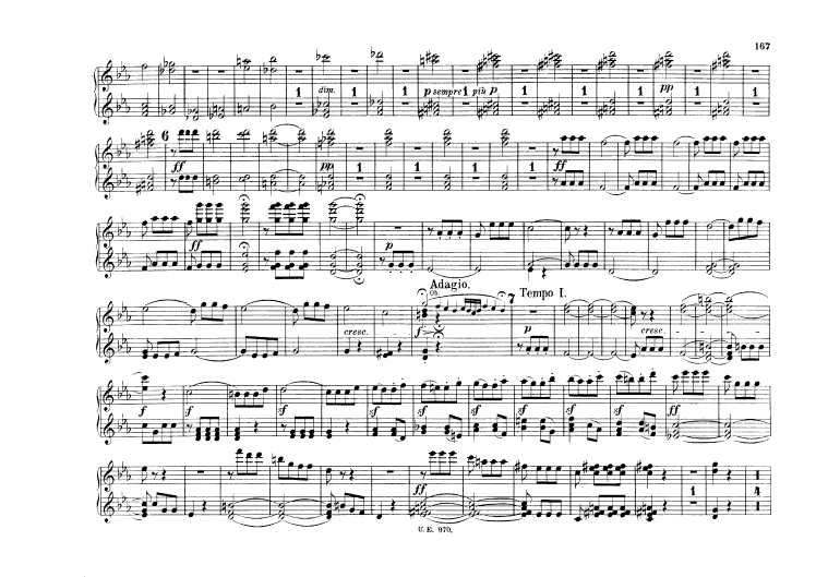 c小调第五交响曲“命运” Scharwenka Symphony No.5 in c Minor Op.67钢琴谱