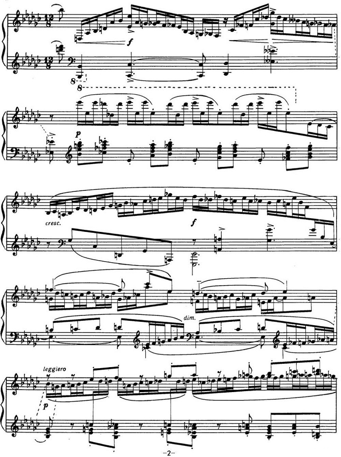 拉赫玛尼诺夫 音画练习曲5或6 Etudes tableaux Op.33 No.5钢琴谱