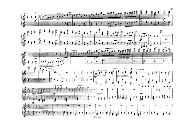 c小调第五交响曲“命运” Scharwenka Symphony No.5 in c Minor Op.67钢琴谱