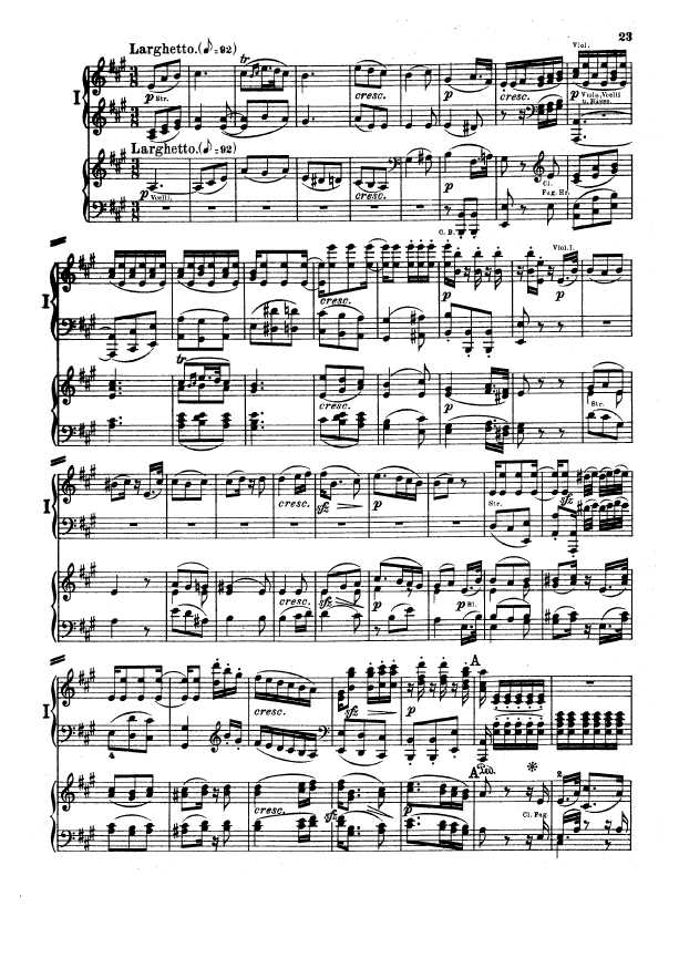 D大调第二交响曲 Symphony No.2 in D Major Op.36钢琴谱