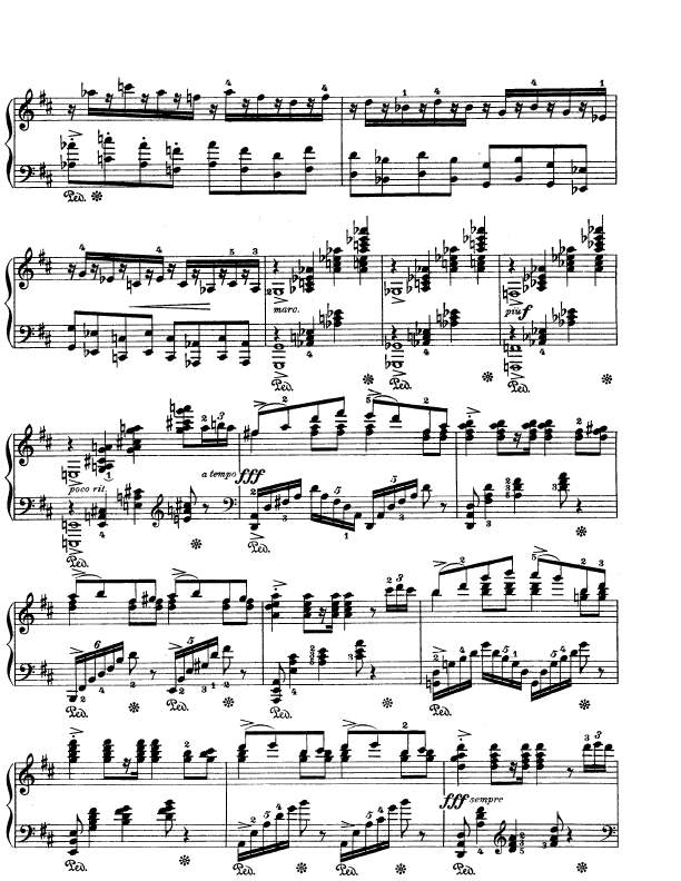 Lyric Pieces, Op.65, No.6钢琴谱