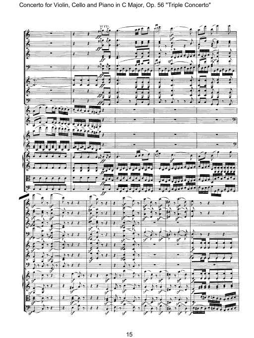 C大调三重协奏曲 Triple Concerto in C Major Op.56钢琴谱