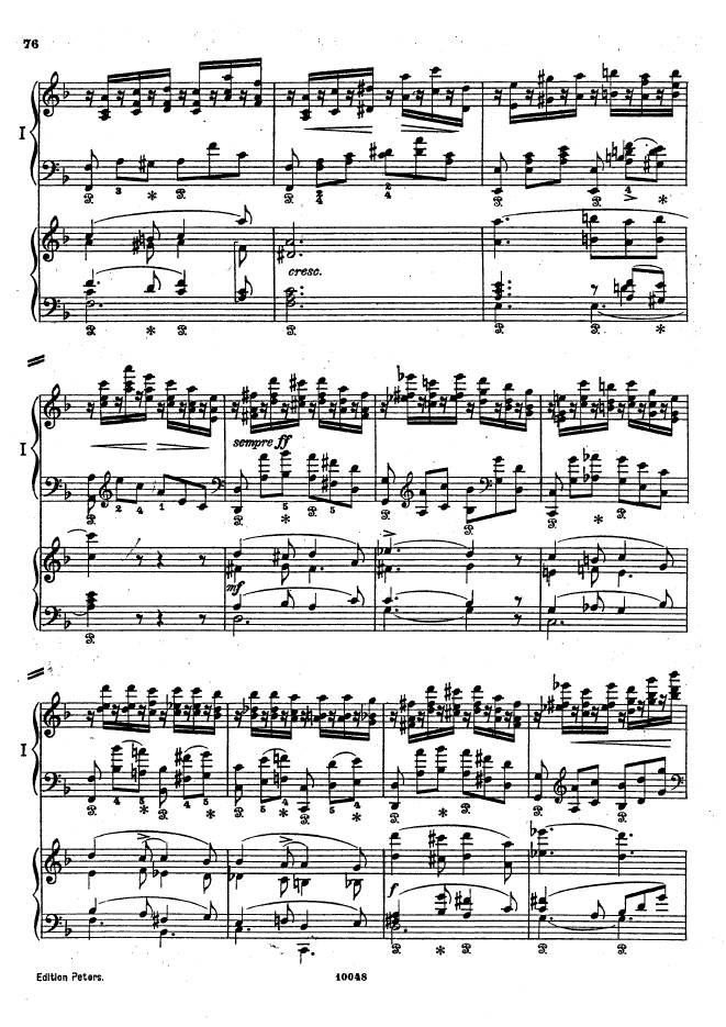 f小调钢琴协奏曲 Piano Concerto in f Minor Op.16钢琴谱