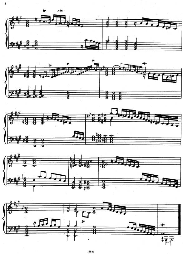 A大调第一组曲 Suite No.1 in A Major HWV 426钢琴谱