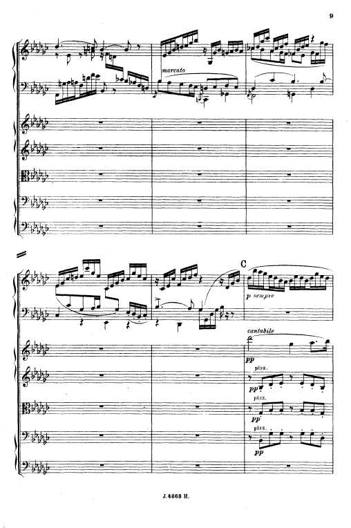 叙事曲 Ballade for Piano and Orchestra Op.19钢琴谱