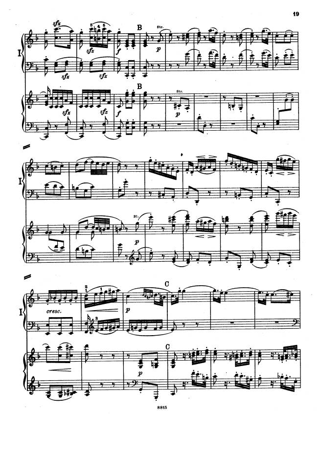 C大调第一交响曲 Symphony No.1 in C Major Op.21钢琴谱