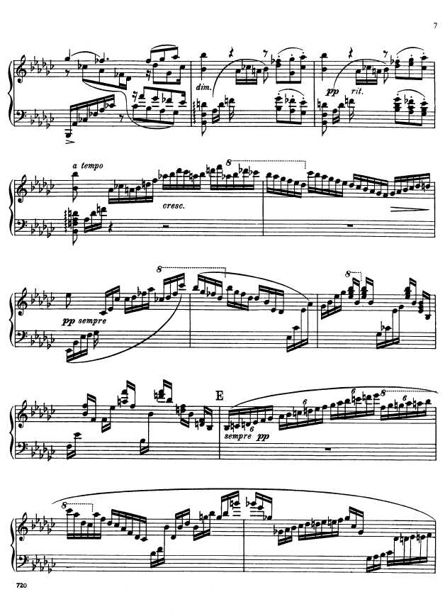 叙事曲 Ballade for Piano and Orchestra Op.19钢琴谱