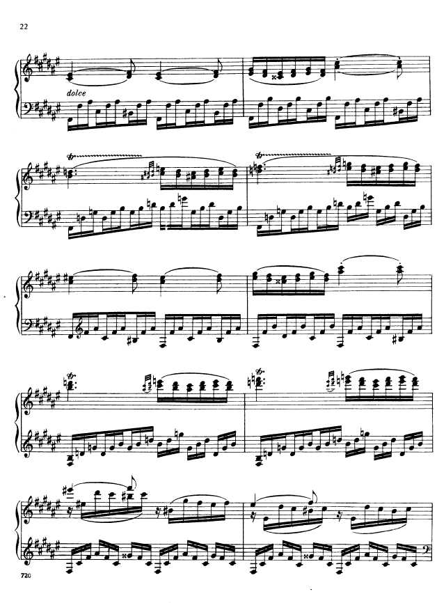 叙事曲 Ballade for Piano and Orchestra Op.19钢琴谱