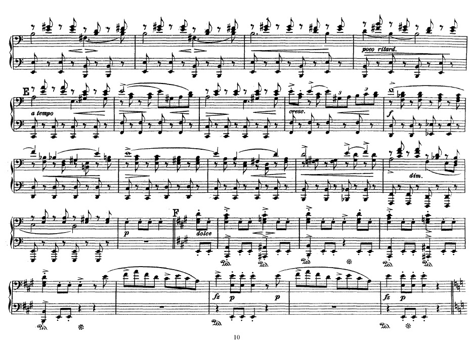 Peer Gynt Suite no.2钢琴谱