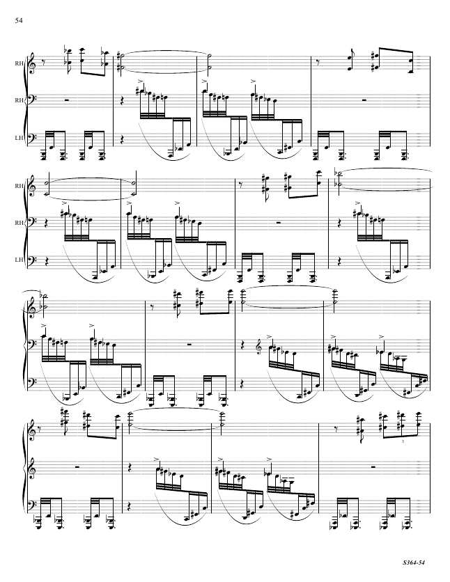 第八钢琴奏鸣曲 Piano Sonata No.8 S.364a Ornstein, Leo 里奥·奥恩斯坦钢琴谱