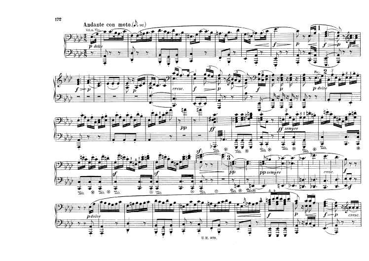 c小调第五交响曲“命运” Scharwenka Symphony No.5 in c Minor Op.67钢琴谱