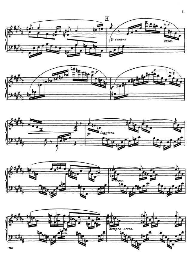 叙事曲 Ballade for Piano and Orchestra Op.19钢琴谱