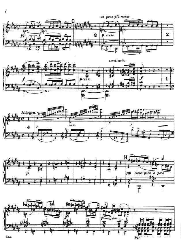 叙事曲 Ballade for Piano and Orchestra Op.19钢琴谱