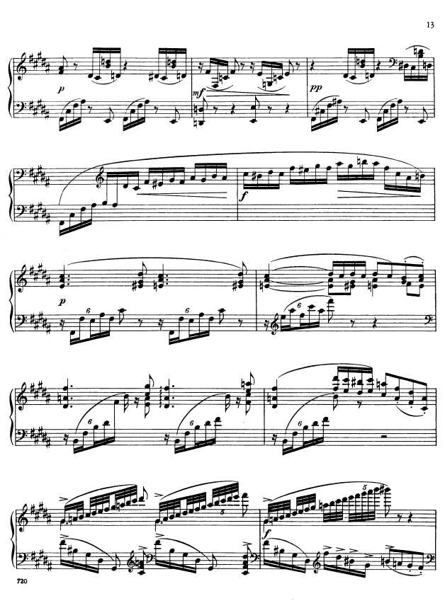 叙事曲 Ballade for Piano and Orchestra Op.19钢琴谱