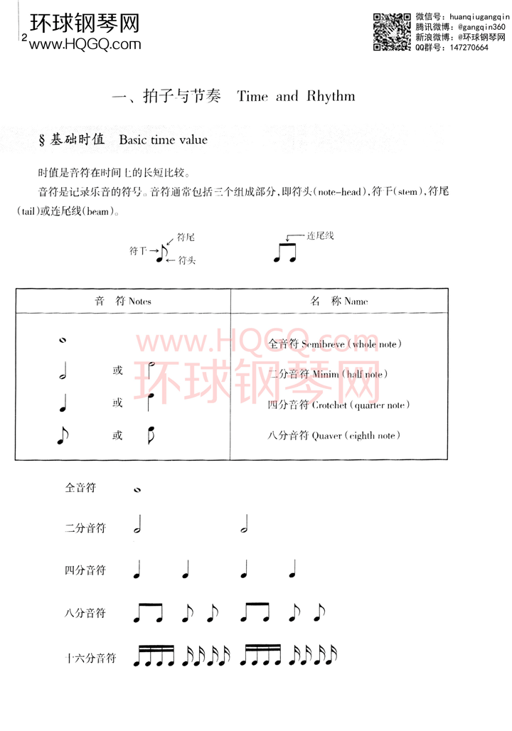 英皇考级乐理学习手册1钢琴谱