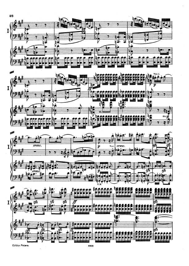 D大调第二交响曲 Symphony No.2 in D Major Op.36钢琴谱