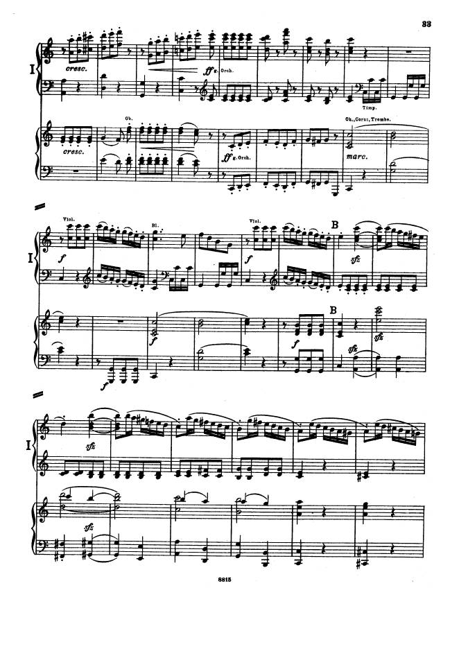 C大调第一交响曲 Symphony No.1 in C Major Op.21钢琴谱