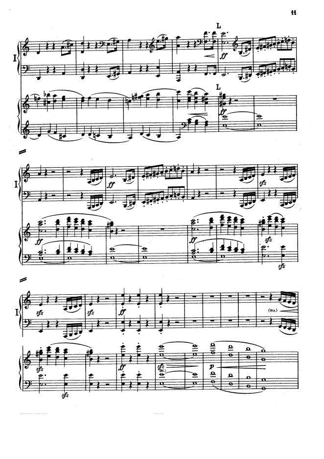 C大调第一交响曲 Symphony No.1 in C Major Op.21钢琴谱