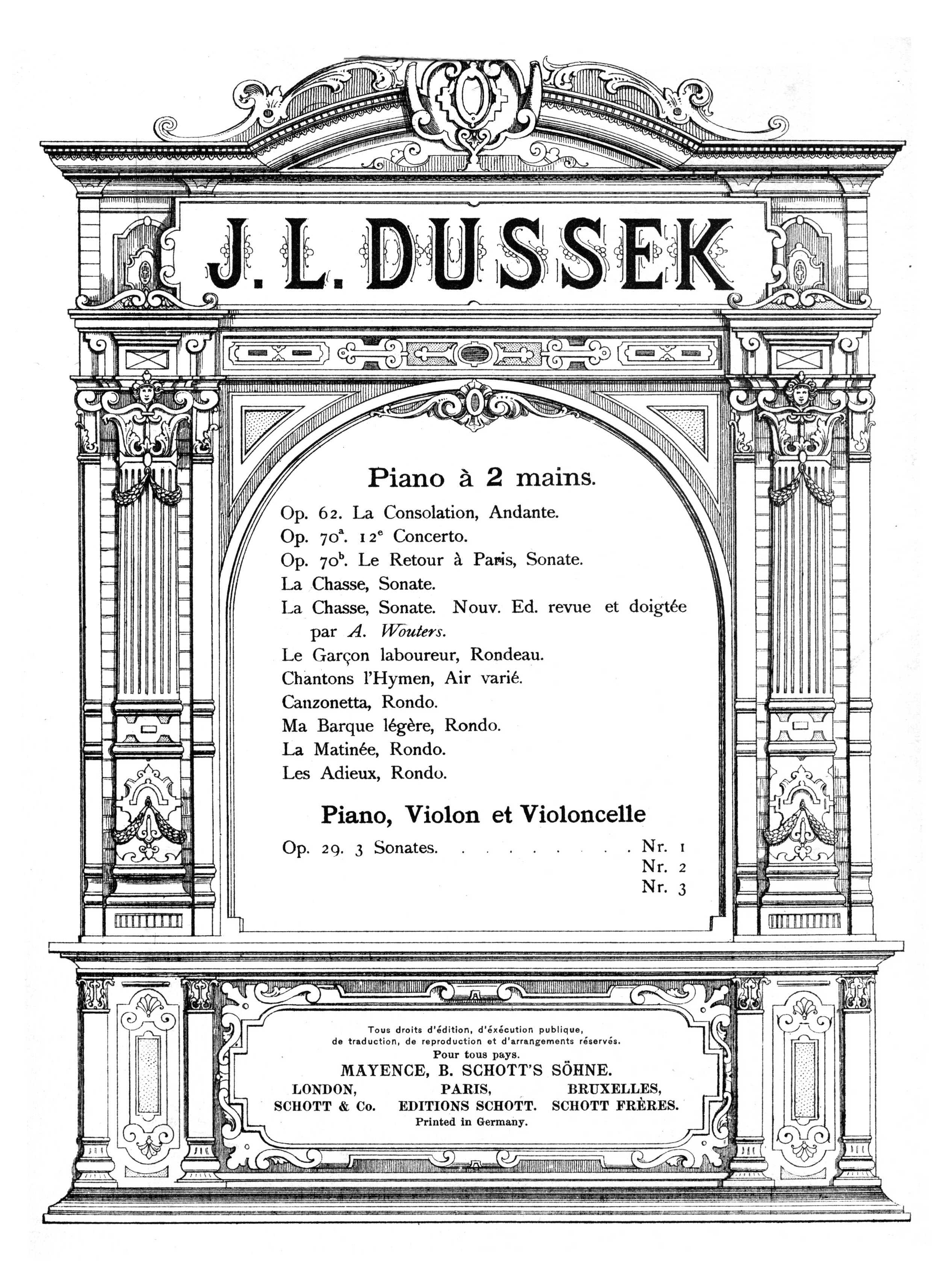 Dussek钢琴谱